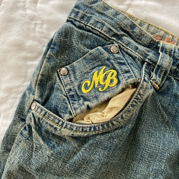 VINTAGE RARE Makaveli Branded Jeans Size 32x34 Tupac Shakur Hip Hop Rap Music - Picture 6 of 10